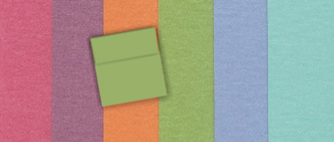 Colored Square Envelope
