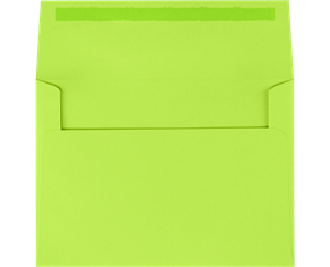 a7 invitation envelopes 5 25 x 7 25 electric green moistenable glue